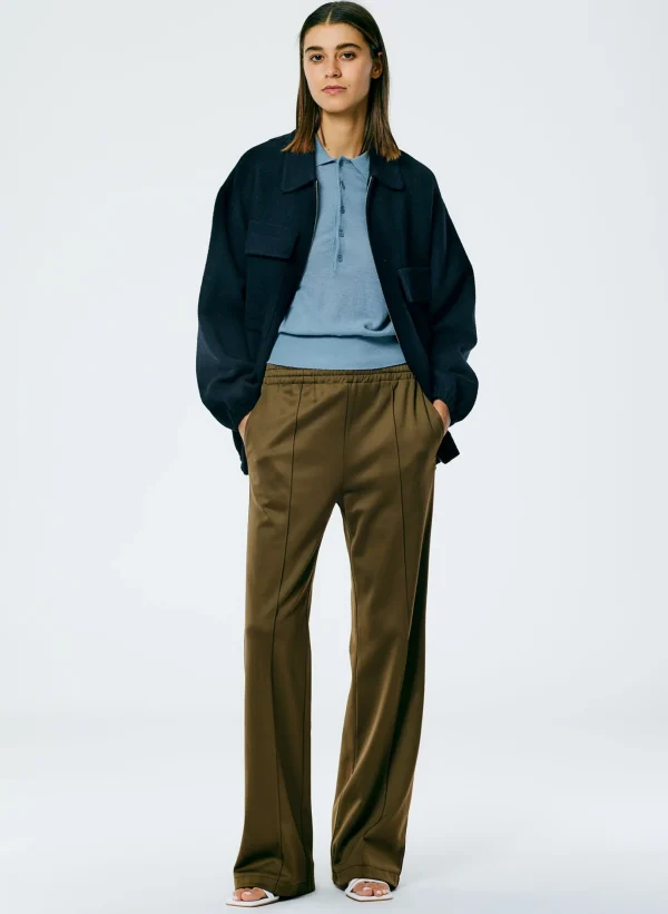 Tibi Active Knit Scottie Jogger Wood Best Sale