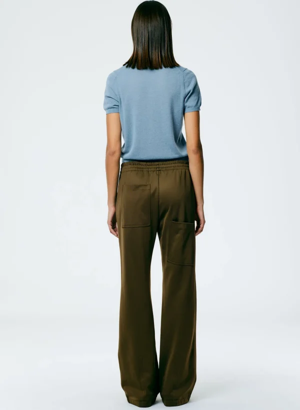 Tibi Active Knit Scottie Jogger Wood Best Sale