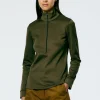 Tibi Active Knit Slim Sporty Top Wood Flash Sale