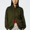 Tibi Active Knit Zipper Detailed Track Jacket Wood Cheap