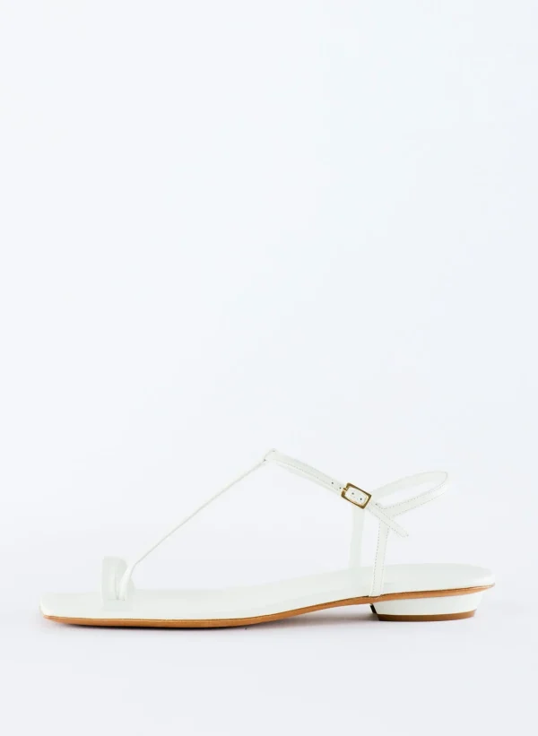 Tibi Barry Kidskin Sandal Optic White Best