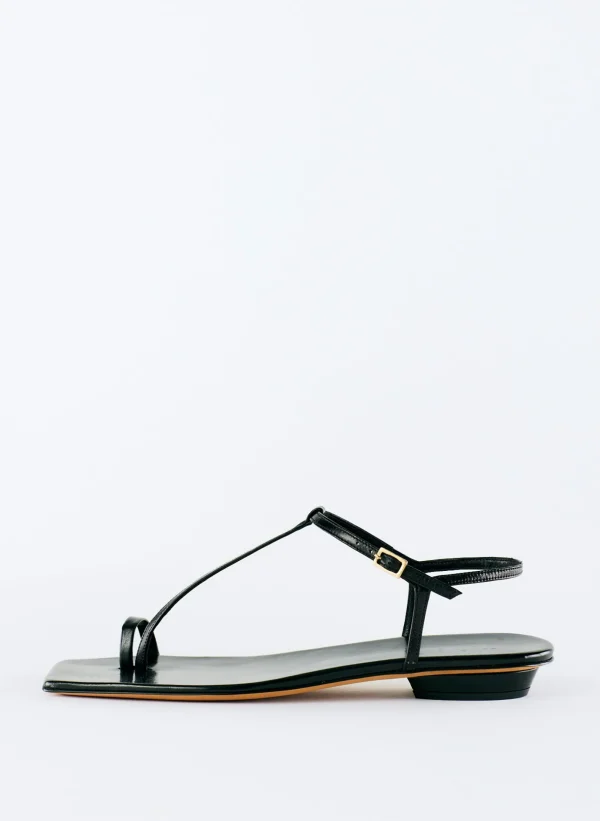 Tibi Barry Kidskin Sandal Black Fashion