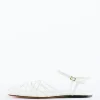 Tibi Berneice Kidskin Sandal Optic White Fashion