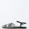 Tibi Berneice Kidskin Sandal Black Shop