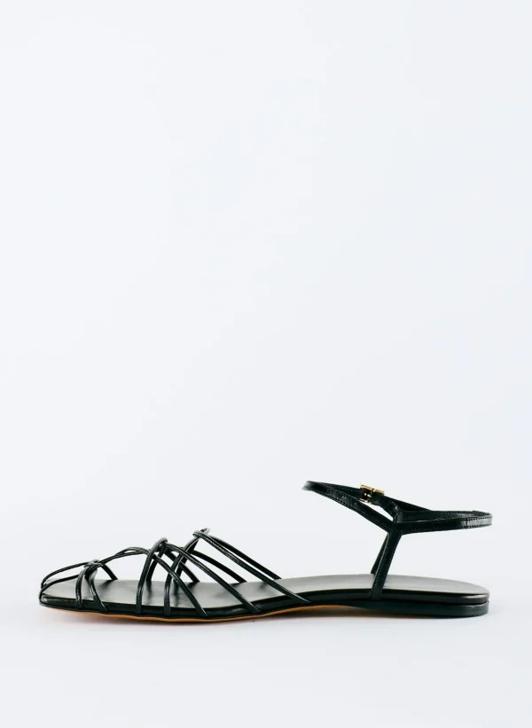 Tibi Berneice Kidskin Sandal Black Shop