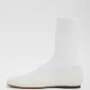 Tibi Borg Sock Shoe Optic White Flash Sale