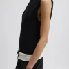 Tibi Boucle Knit Sleeveless Top Black Hot