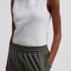 Tibi Boucle Knit Sleeveless Top White Clearance