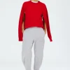 Tibi Calder Sweatpant Heather Grey Online