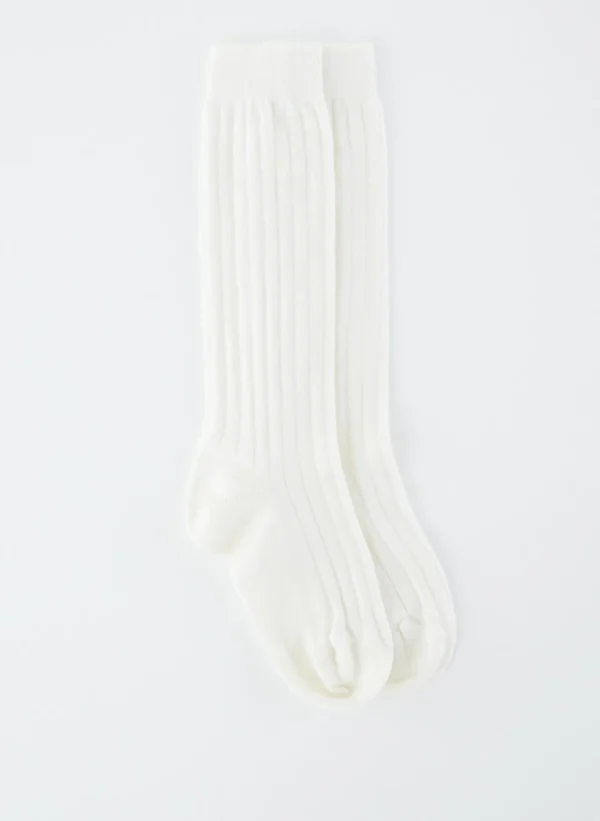 Tibi Cashmere Socks White Discount