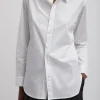 Tibi Charlie Men's Slim Shirt White Sale