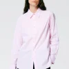 Tibi Charlie Men's Slim Shirt Pink Cheap