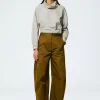 Tibi Chino Sid Pant - Petite Caramel New