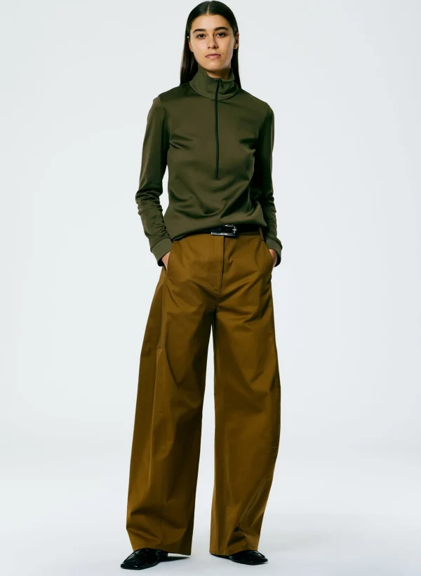 Tibi Chino Sid Pant - Regular Caramel Hot