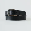 Tibi Classic Men's Leather Belt Black Online