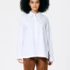 Tibi Classic Shirting Oversized Gabe Shirt White Store