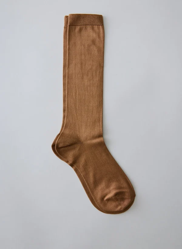 Tibi Classic Socks Hazelnut Clearance