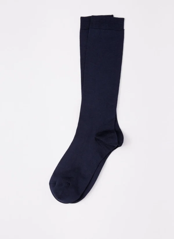 Tibi Classic Socks Navy Outlet