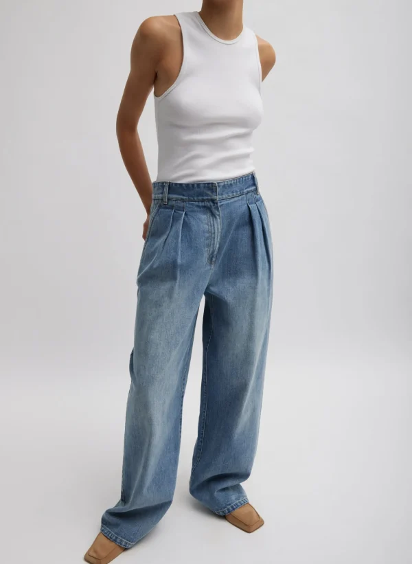 Tibi Classic Wash Stella Jean Classic Blue Best Sale