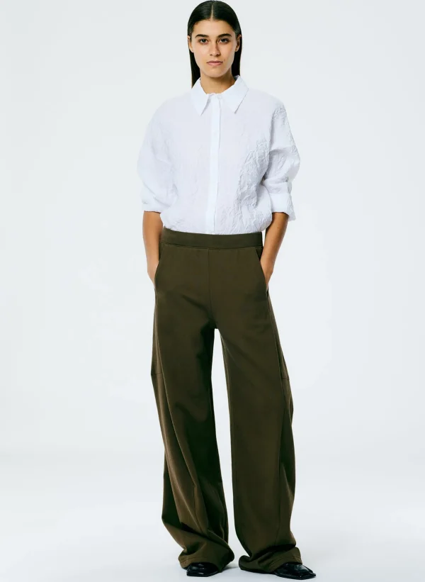 Tibi Crinkle Shirting Oversized Shirt White Outlet