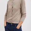 Tibi Crispy Sweater Shrunken Cardigan Dark Stone Cheap