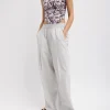 Tibi Drapey Suiting Marit Pull On Pant Stone New