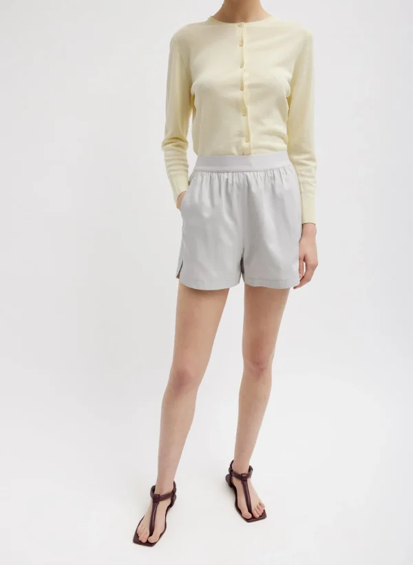 Tibi Drapey Suiting Pull On Short Stone Shop