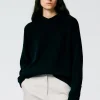 Tibi Feather Weight Cashmere Easy Men's Hoodie Black Online