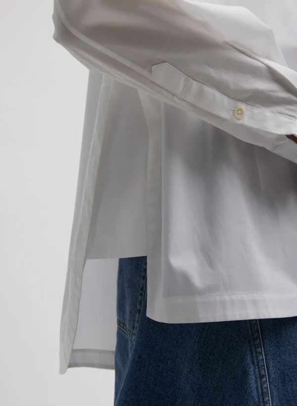 Tibi Gabe Oversized Shirt White Sale