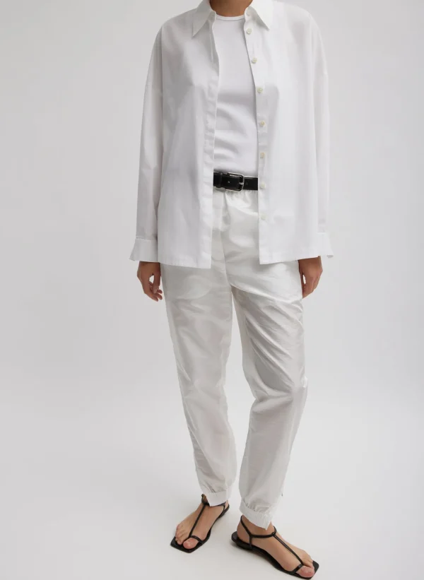 Tibi Gabe Oversized Shirt White Sale