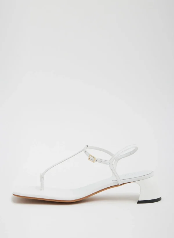 Tibi Georgia Sandal Optic White Hot