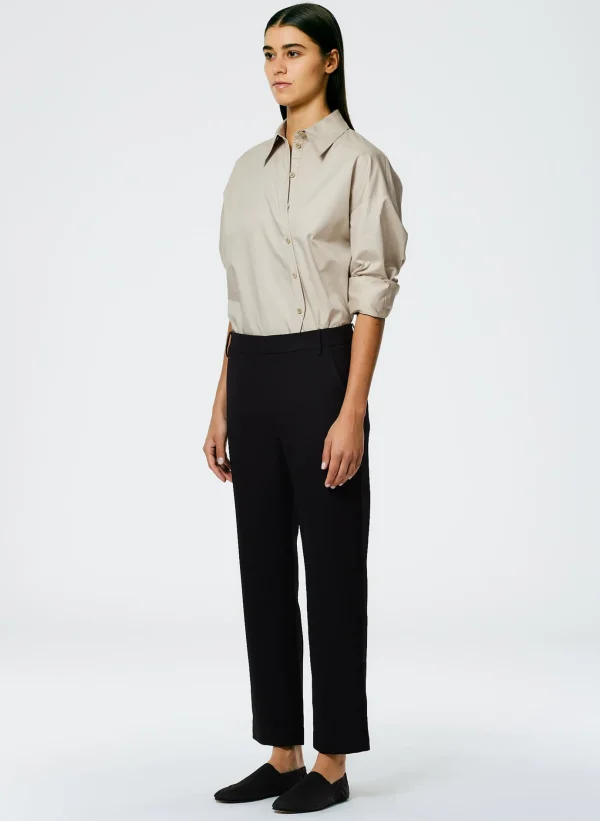 Tibi Grain De Poudre Lennon Ankle Pant Black Cheap