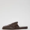 Tibi Granger Slide Brown Cheap