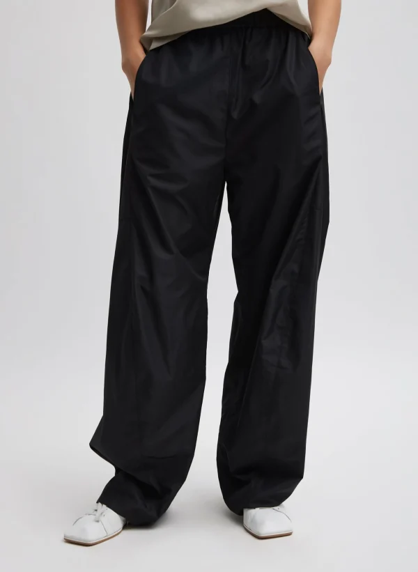 Tibi Italian Sporty Nylon Winslow Pant Black Hot