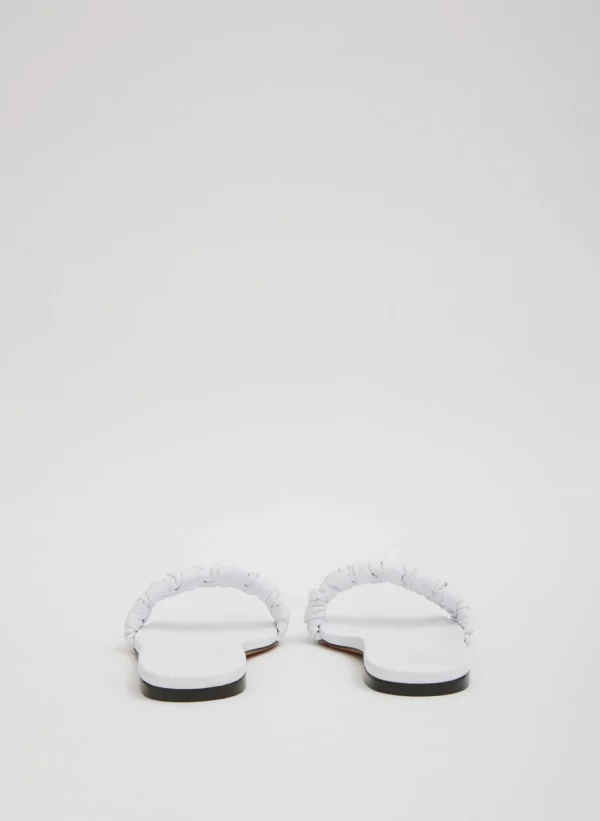 Tibi Jordan Nappa Sandal Optic White Best Sale