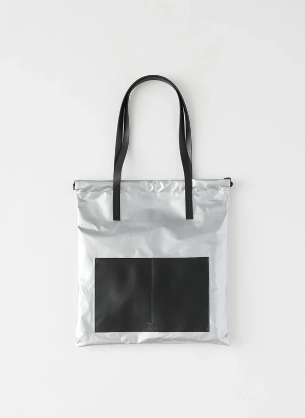 Tibi Metallic Lucas Bag Silver Cheap