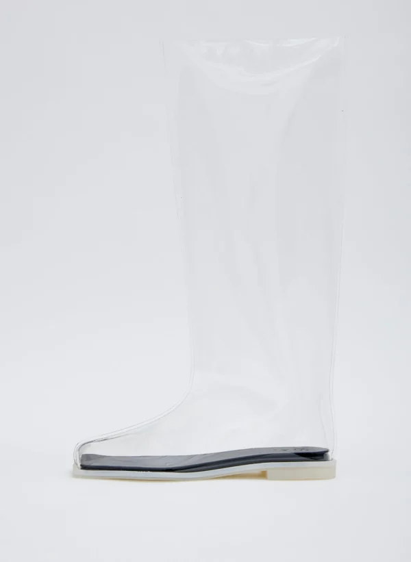 Tibi Mookie Rain Boot Clear New