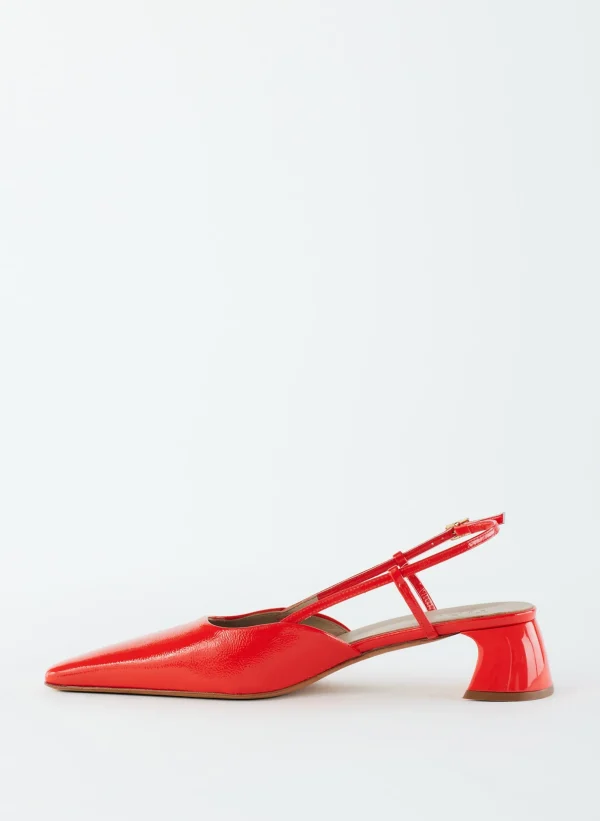 Tibi Patent Leather Oscar Slingback Red Cheap