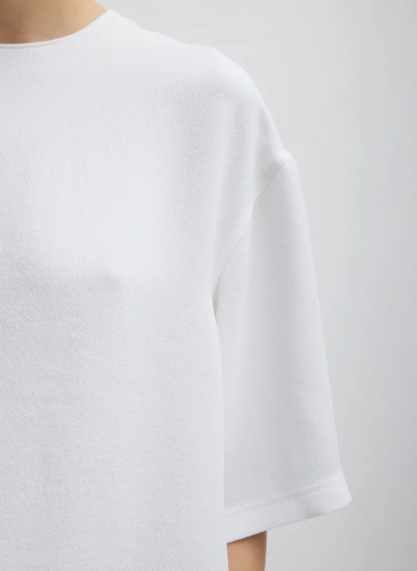 Tibi Pebble Sable Easy T-Shirt White Hot