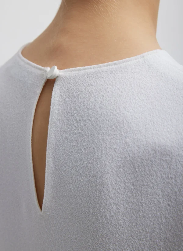 Tibi Pebble Sable Easy T-Shirt White Hot