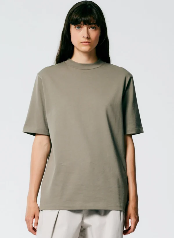 Tibi Perfect Unisex T-Shirt Basalt Discount