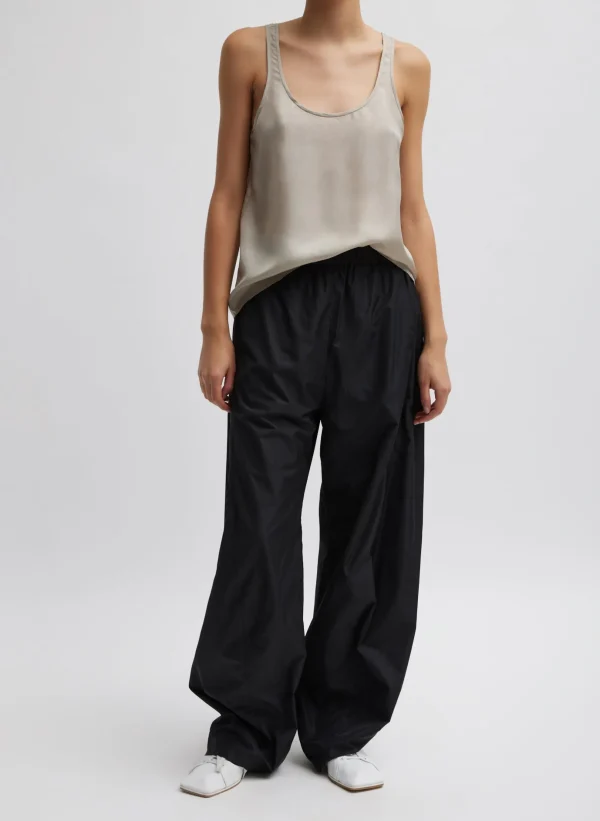 Tibi Silk Habutai Tank Top Light Stone Online