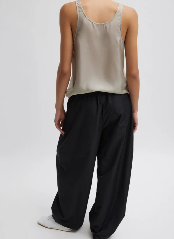 Tibi Silk Habutai Tank Top Light Stone Online