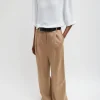 Tibi Silk Terry Pleated Pull On Pant Granola Best Sale