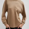 Tibi Silk Terry Sculpted Sleeve Slim Sweatshirt Granola Store