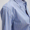 Tibi Striped Shirting Charlie Men's Slim Shirt Blue Multi Discount