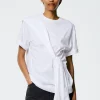 Tibi Tie T-Shirt White Cheap