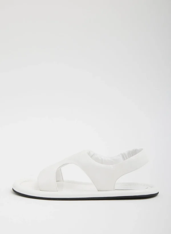 Tibi Tom Naplack Sandal Optic White Fashion