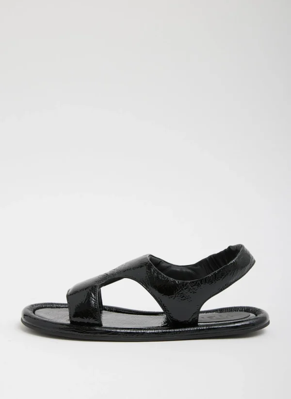 Tibi Tom Naplack Sandal Black New