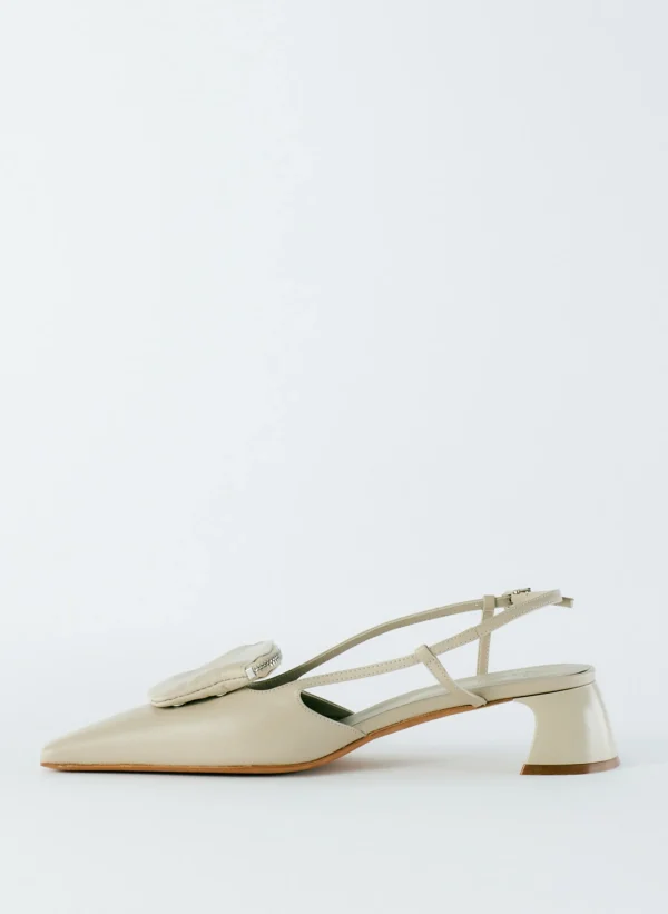 Tibi Victor Slingback Warm Grey Cheap